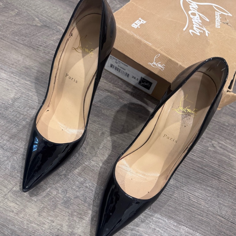 Christian Louboutin Glossy Black Heels